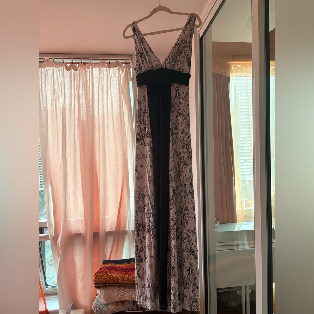 Tart | Black and White Snake Print Maxi Dress